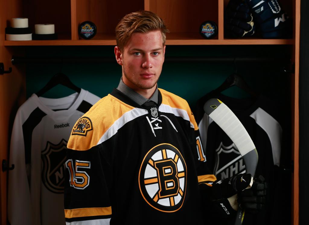 NHL's tweet image. Hair game = strong. #NHLDraft