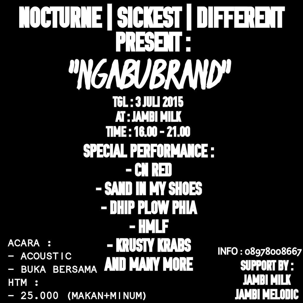 Bsk jga bakal ada acoustic dan doorprize dari brand" keren nah ayo ikutan cuma 25.000 dapat makan dan minum :D