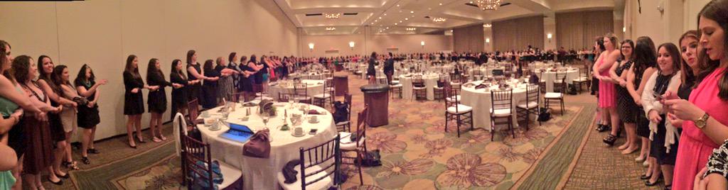 What an amazing #AEPhiConv15 - wouldn't be an AEPhi Convention without a friendship circle #LML