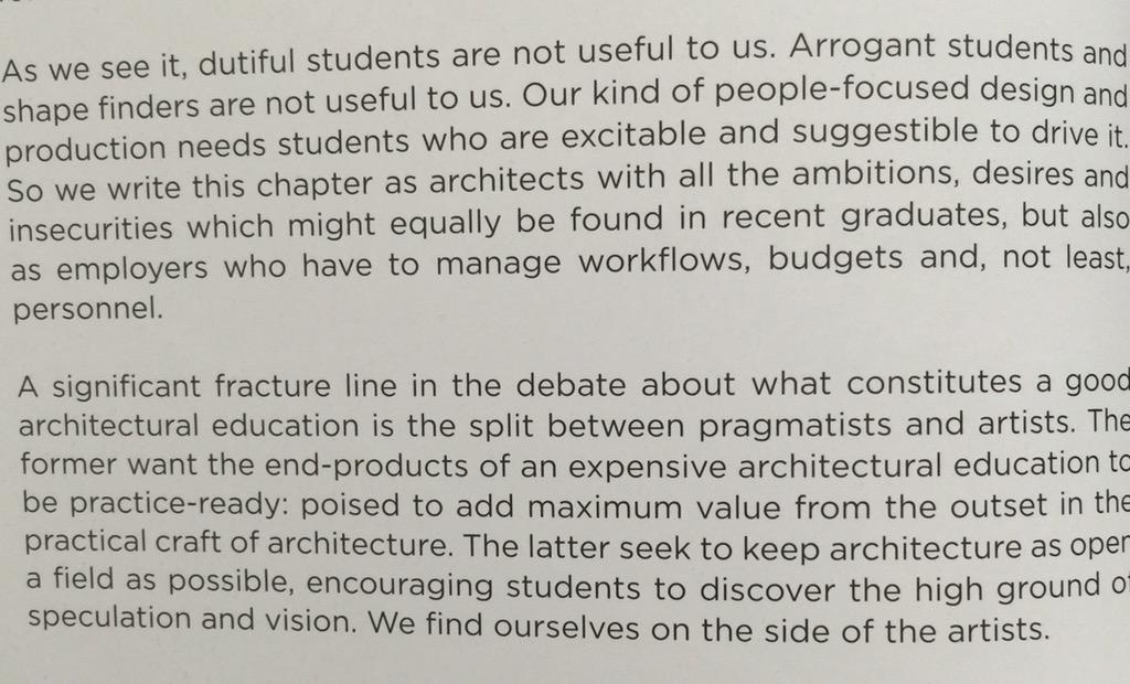 Piers_Taylor's tweet photo. A joy to read @cany_ash on how 'dutiful students' who can 'add value from the outset' are no use to them. #radped http://t.co/CRTAtvHkCz