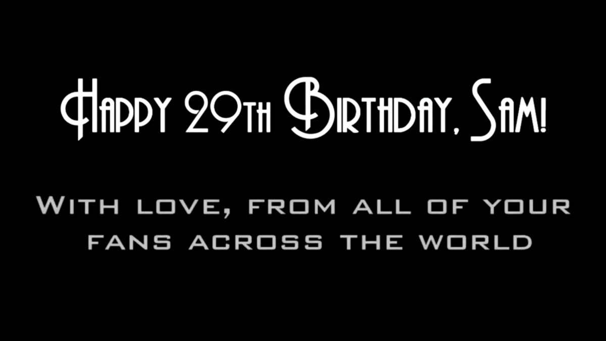 SamClaflinFans's tweet photo. ICYMI: Happy 29th Birthday @samclaflin! All the wonderful messages from the fans in our video 😊http://t.co/ruYZDhA0AR http://t.co/Q0Syz0nio4