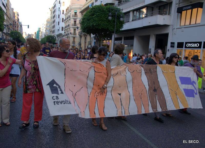 ca_revolta's tweet photo. La pancarta de Ca Revolta a la manifestació de l'#OrgullVLC2015 de València. Foto: Valerià Martín-El Seco. http://t.co/qYZLZ1CwC6