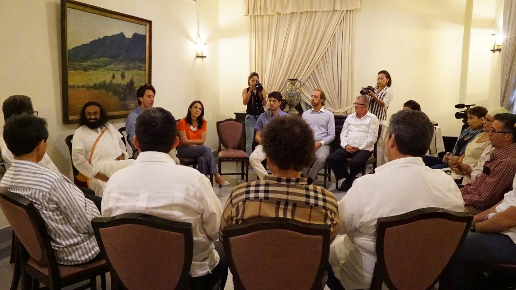 I had a very useful talk with FARC, the guerrilla revolutionary leaders, for the second time today in Cuba. (1/2)