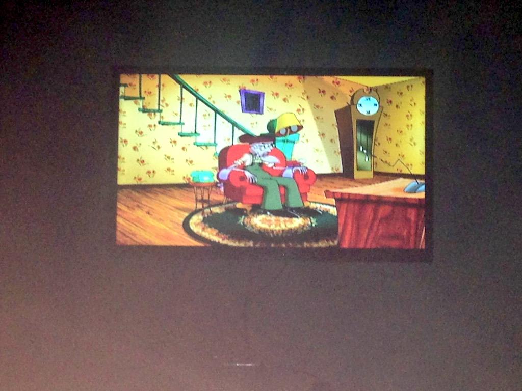 I got so bored I'm re watching courage the cowardly dog again!! Which is like one of my favourite TV shows even!!!