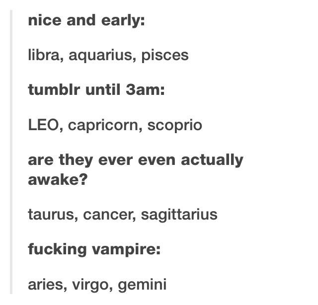 hellastroIogy's tweet photo. The signs and sleep http://t.co/R4dCU26pFq