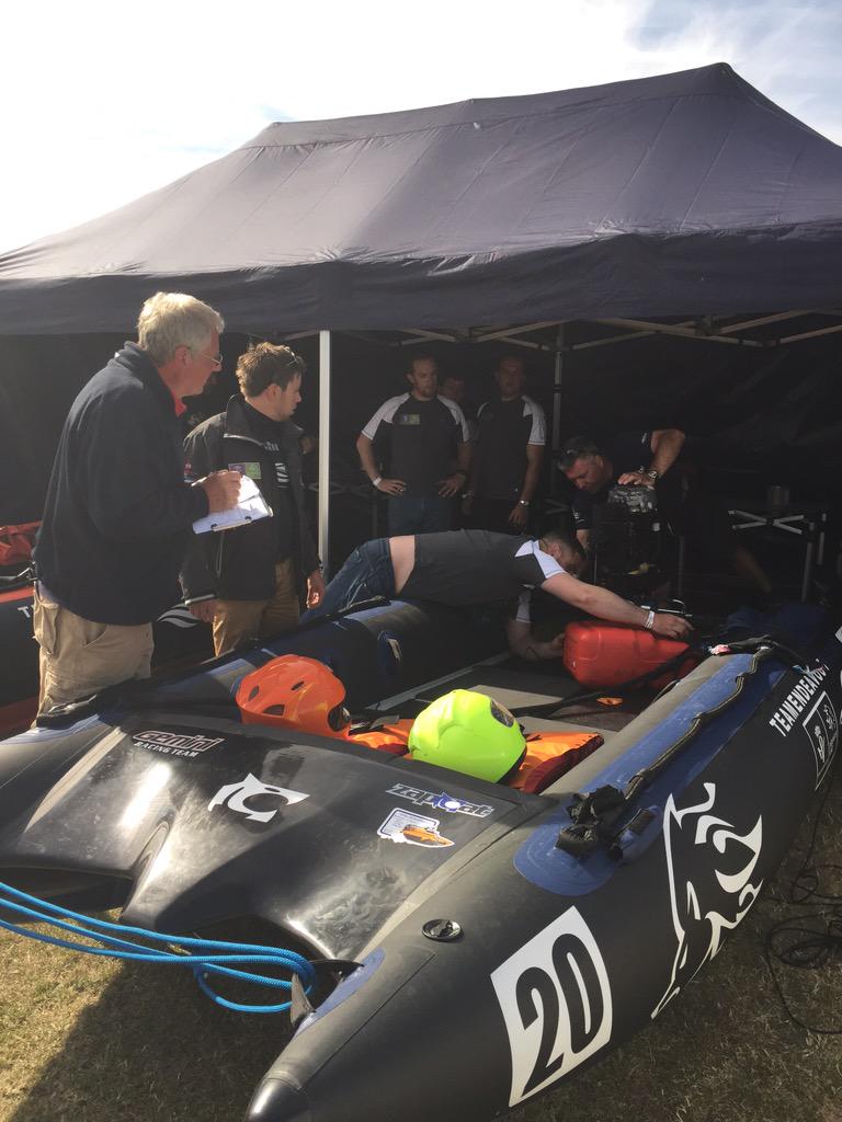 Early morning scrutineering with Geoff Purves &amp; Steve Wallace. All set for Day 2!