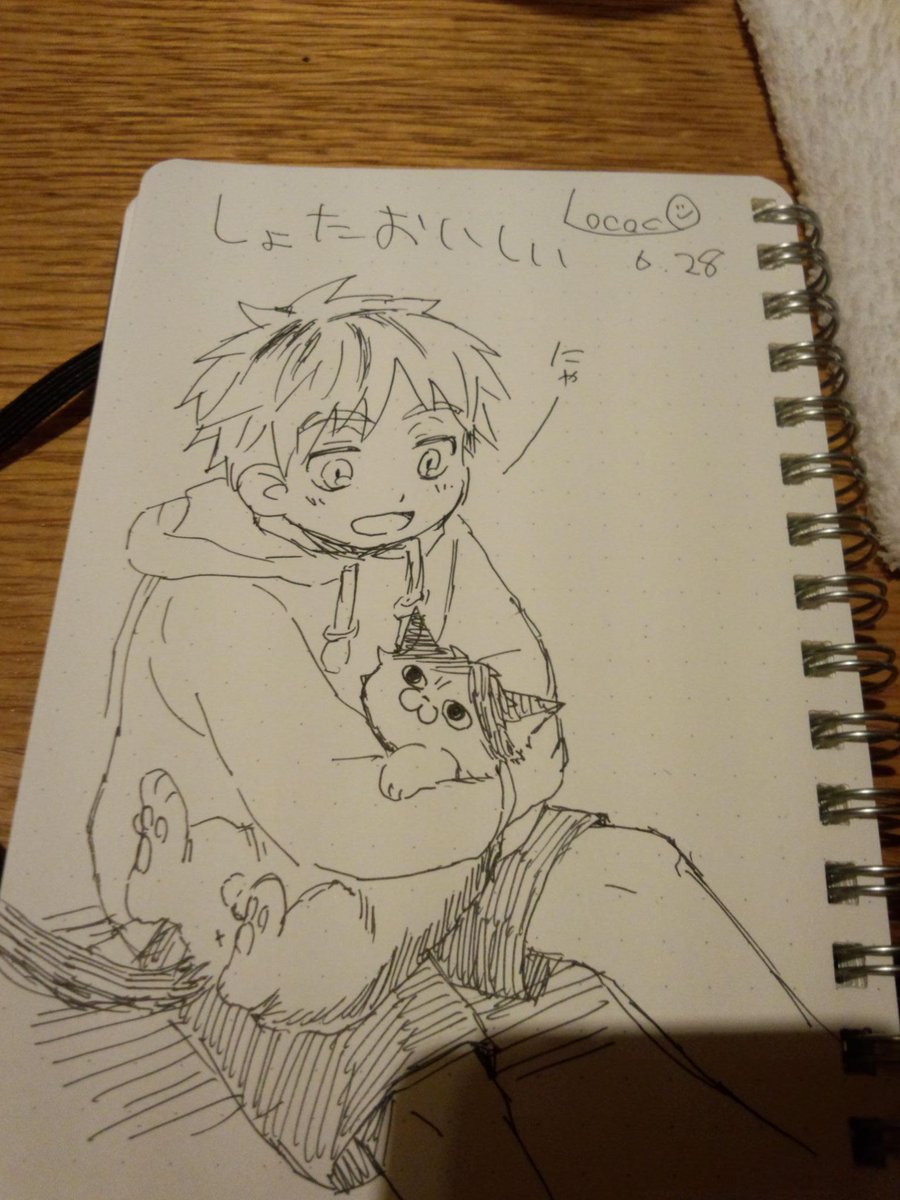 今日はろここさんとやっこさんとご飯行きました('▽`) 描いてって言ったら描いてくれるという正に『求めよさらば与えられん』状態でやっぱりぼくあかは宗教だなって思いました。ありがとうございました!