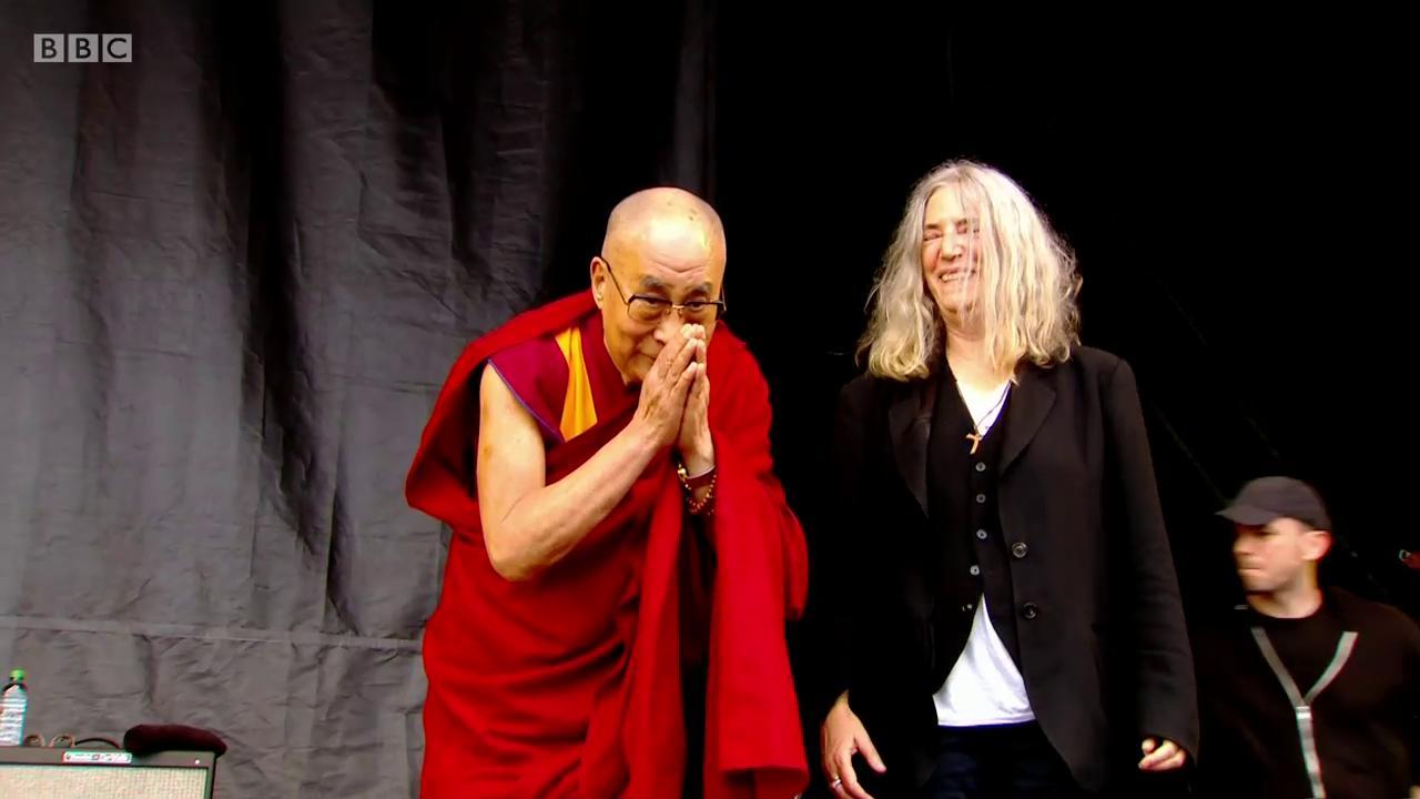 \"You voice is stronger than mine\" Patti Smith wishes Dalai Lama Happy Birthday. Watch live:  