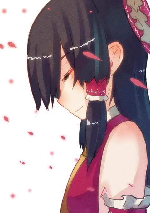 霊夢#深夜の真剣お絵描き60分一本勝負 