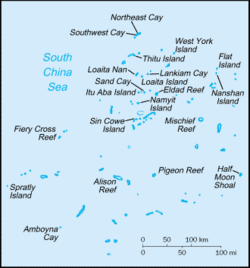 Minda_Sim's tweet photo. China besetzt Spratly Islands militärisch #minsim http://t.co/5aQnELtvj3