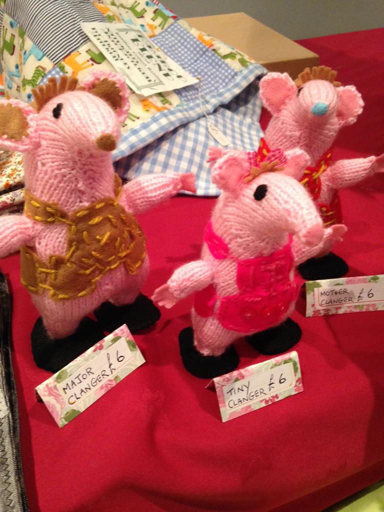 SewnByBev's tweet photo. #clangers make an appearance at Beeches Hotel Craft Fair Standish 12-4. Free admission http://t.co/RfHkFaPmF8