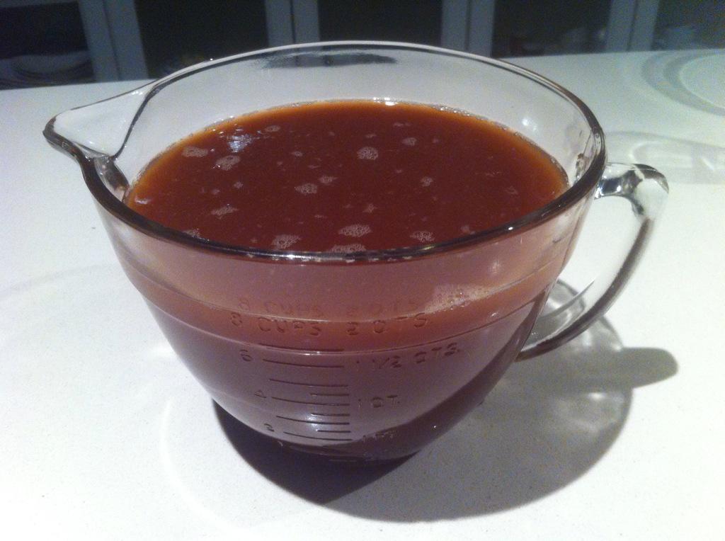 Life's mysteries. Slowly converting little bletted balls into medlar cheese &amp; jelly. May send some to <a href="/BraeRestaurant/">Brae</a>