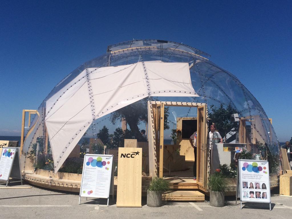 NCC_AB's tweet photo. NCC är på plats under Almedalsveckan och träffas i Dome of visions varje dag kl 10-18 #almedalen #Beyondconstruction http://t.co/zWxVZwPSci