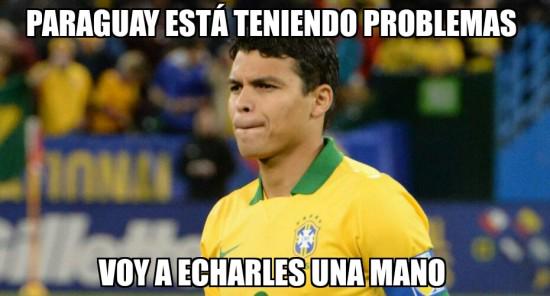 Cooperativa's tweet image. [Fotos] Los divertidos memes que dejó la eliminación de #Brasil a manos de #Paraguay bit.ly/1ID05Ng