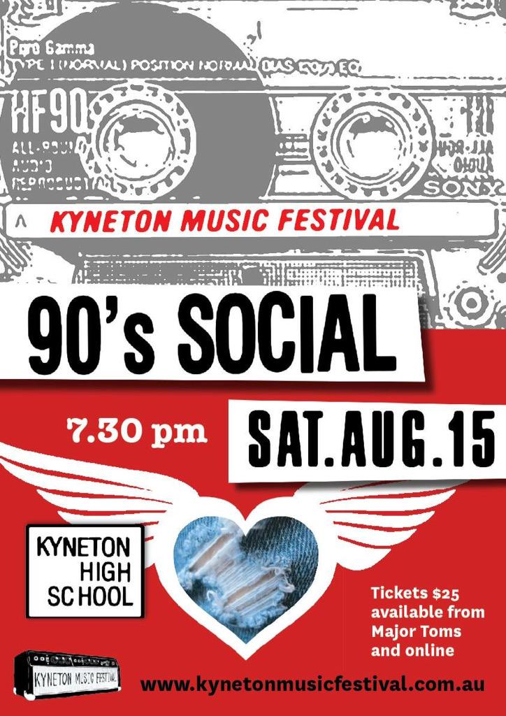 Thanks East 17. Everything's going to be alright: the 90s social is coming: 15 August. #Kyneton