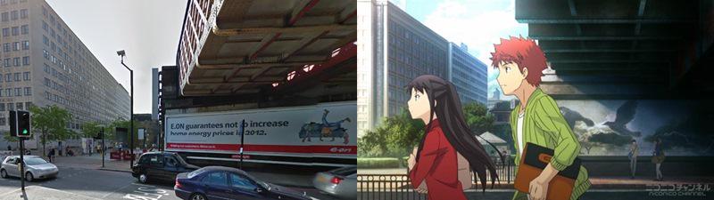 qqbb5at9k's tweet photo. fate最終回の聖地は、凛と士郎が一緒に登校していた場所「BFI IMAX(イギリスで一番大きい映画館)」付近です #fate_sn_anime #fate25 http://t.co/DzkFG8yPRC