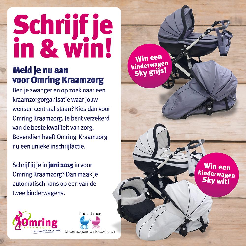 De actie loopt nog 3 dagen! Schrijf je in voor kraamzorg van <a href="/Omringkraamzorg/">Omring Kraamzorg</a> en maak kans op een gratis kinderwagen!