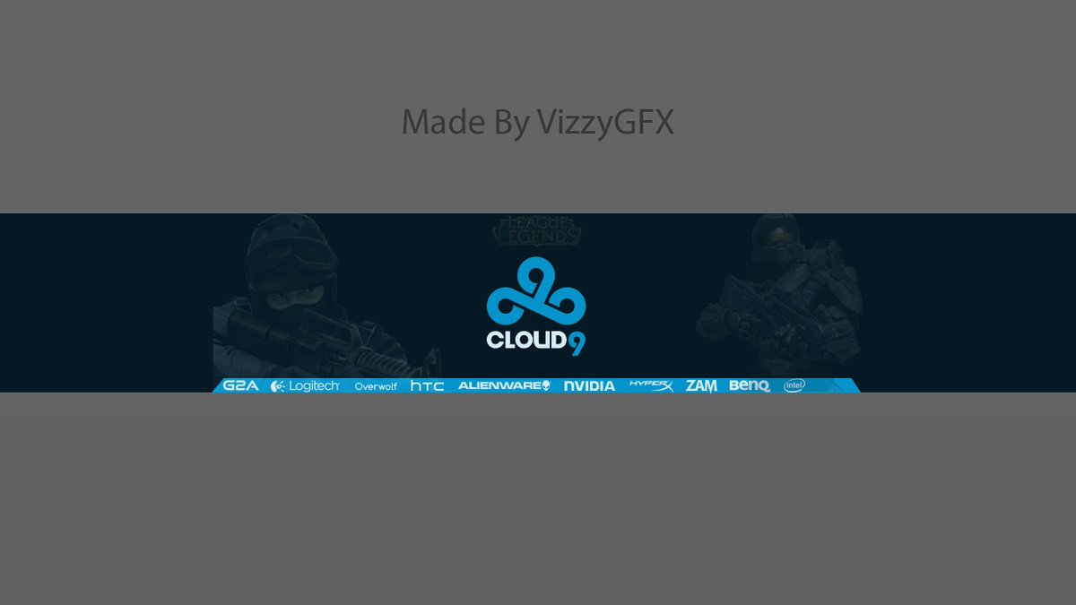 Vizzygfx On Twitter Just Made This Cloud9 Youtube Banner In