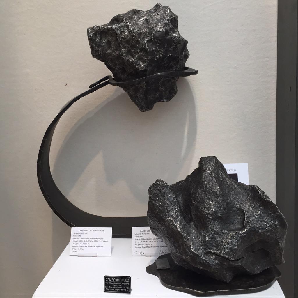 OlympiaAntiques's tweet photo. Did you know that the oldest object @OlympiaAntiques is a 4.5 billion years old iron meteorite? Stand D21. #OIAAF http://t.co/SYqkwT8Nqc