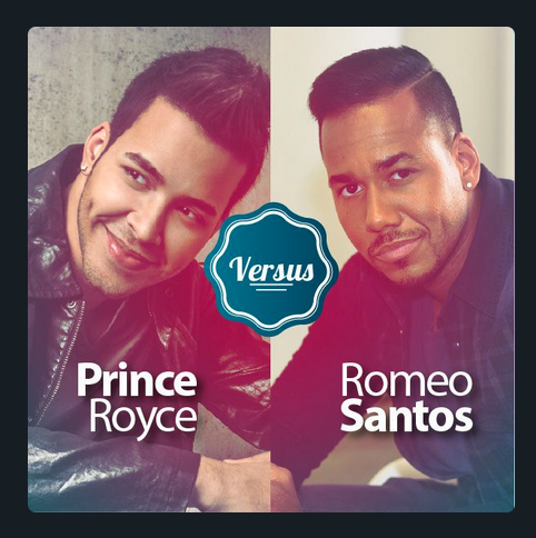 SoyKonnect's tweet photo. Domingo de #bachata, ¿quién es el mejor? Vota en nuestro app en el versus entre @RomeoSantosPage​ y @PrinceRoyce http://t.co/eypWahcY1y