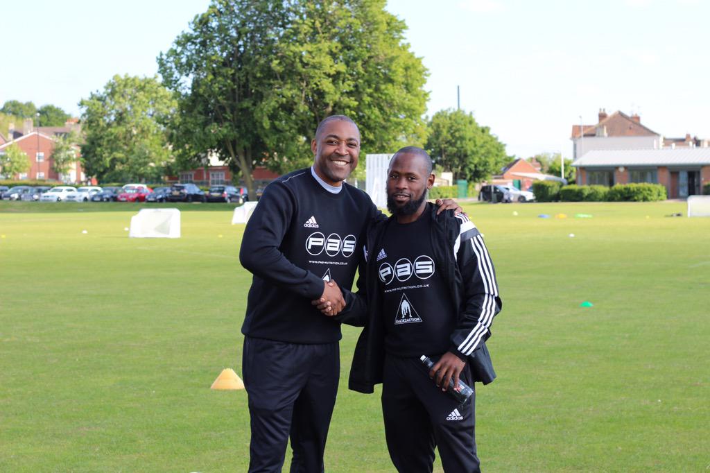 Back_2_Action's tweet photo. In the sun 2day owner and creator of @Back_2_Action summer camp 2015 @RayanWilson with special guest @campbelldarren http://t.co/a3Xmmj7xIV
