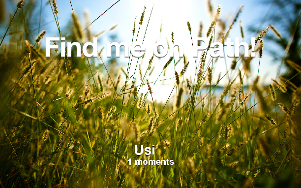 usibaskoro's tweet photo. Find me on #Path now! Go to: http://t.co/Qy6ai8AlLt! #thepersonalnetwork http://t.co/QyICHvawl2