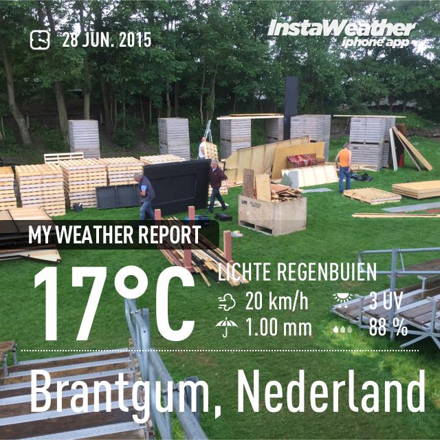 Wat hebben we het bijzonder getroffen met het weer <a href="/iepenloftspul/">Iepenloftspul</a> #deFerskoppeling <a href="/Brantgum/">Brantgum</a>. Nu afbouwen en regen…