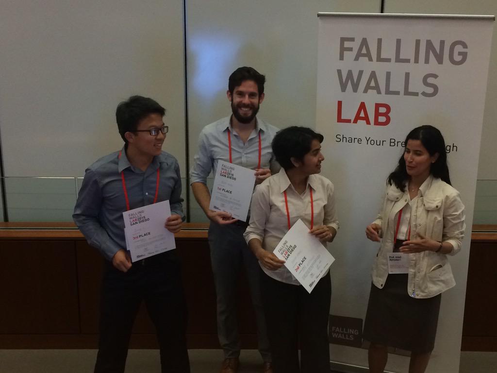 Winner of yesterday's #FallingWalls #SanDiego competition: Peter Mage - Taking the Guesswork Out of Medicine
