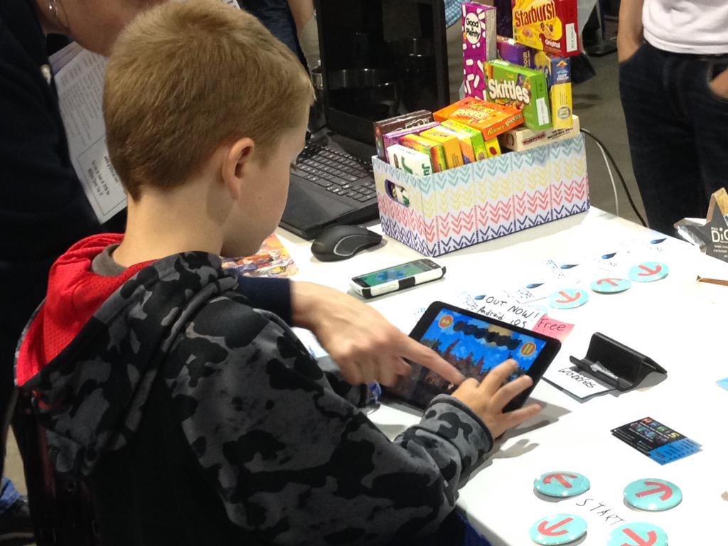 PlayNimbus's tweet photo. So much more Wobbles love at @MassiveComiccon! Kids love it! #gamedev http://t.co/JmPEv8GgRB