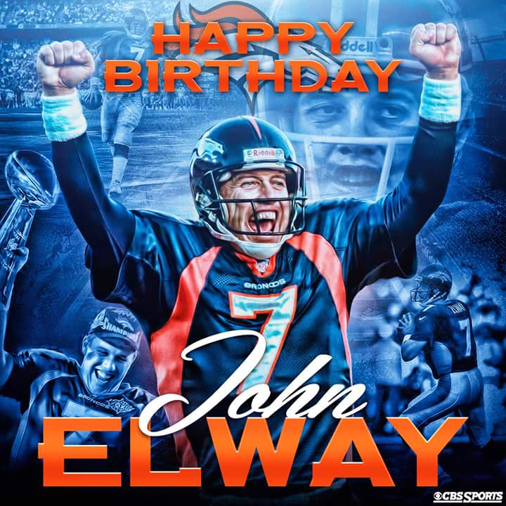 Happy 55th birthday to Broncos legend JOHN ELWAY!!! 