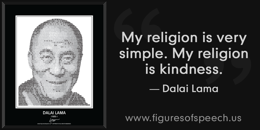 FOSQuotes's tweet image. Bringing the words of #DalaiLama to life thru our unique combination of his image &amp;amp; #quotes. figuresofspeech.us