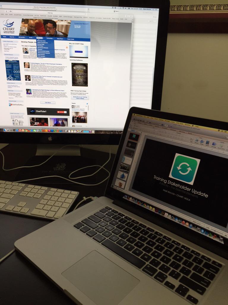 mboccia's tweet photo. It's that time...prep for #CHARTNOLA workshop. 8Blocks: Your Dept Biz Review &amp; Personal Portfolio. @CHARTtrainers http://t.co/WoChmvemRx
