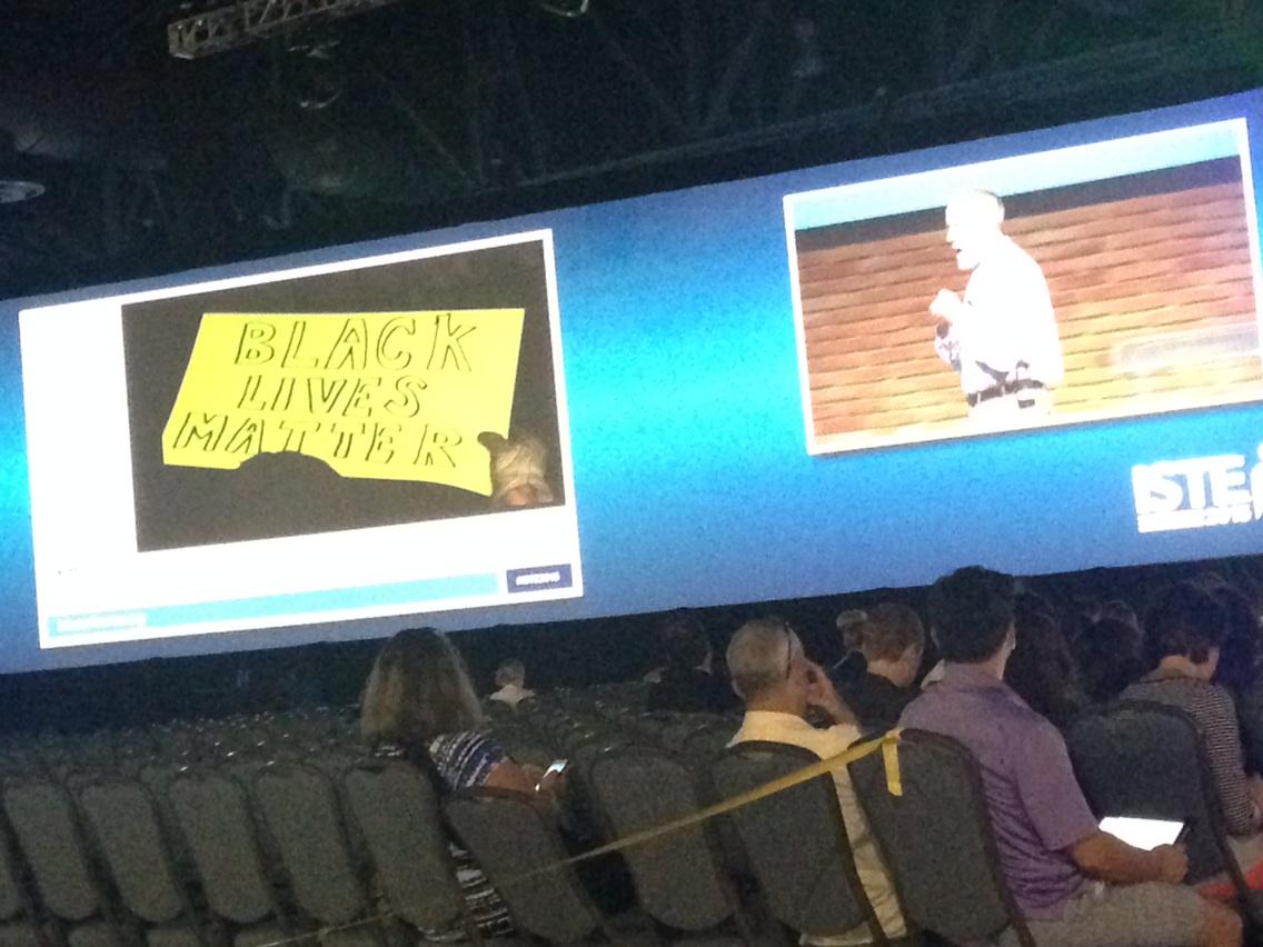 Bethlehemgurl's tweet photo. Ed tech teachers are called upon to help heal America#iste2015 #ignite http://t.co/gAPAb2bIZ0