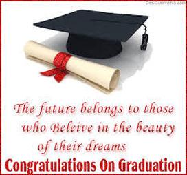 To our WHHS graduates: