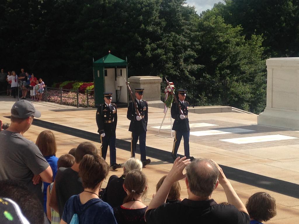 TeacherStrow's tweet photo. @kdcanonbrown @carderamy @ShuksanMS first stop today, Arlington National Cemetery. #SMSDCTakeover http://t.co/6ojpll1Zdr