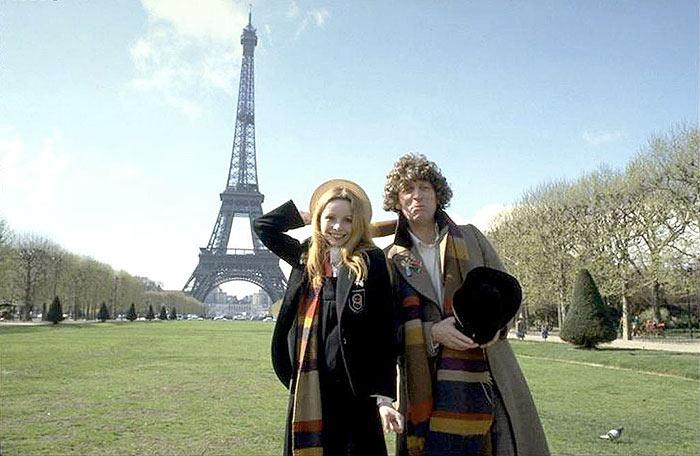 Happy Birthday to Lalla Ward, seen here as Romana with the Fourth Doctor in City of Death . 