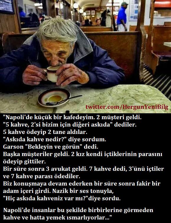 plus1haber's tweet photo. Napoli'de insanlar bu şekilde birbirlerine görmeden kahve ve hatta yemek ısmarlıyorlar... http://t.co/2qvMPoe2UP