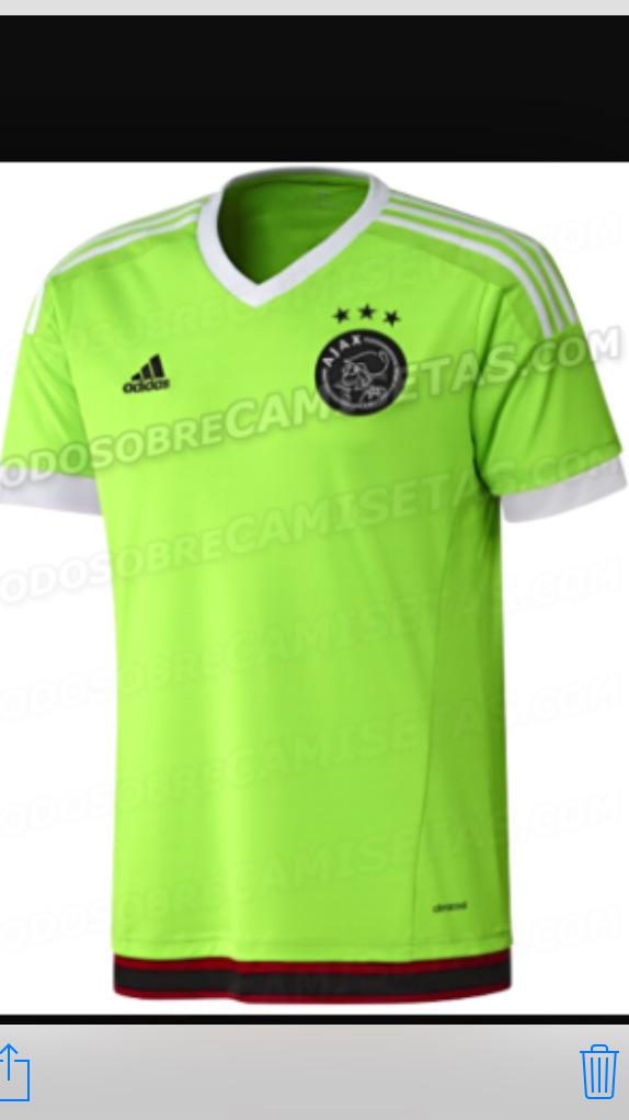 Denk dat Ajax met het nieuwe uitshirt flink aan de weg gaat timmeren dit seizoen. Letterlijk dan.