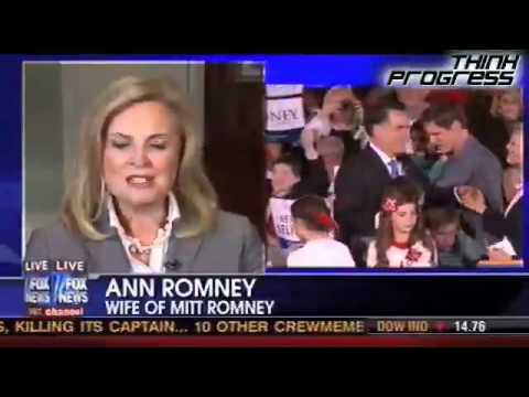 Ann Romney stands with Megyn Kelly