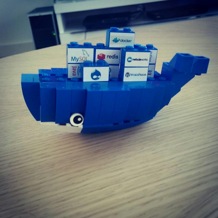 pyratebeard's tweet photo. I didn't get to #dockercon15, but @rikkuness brought me back some Lego! @docker @seankenneyart @DockerCon http://t.co/LQbrsbUEIX