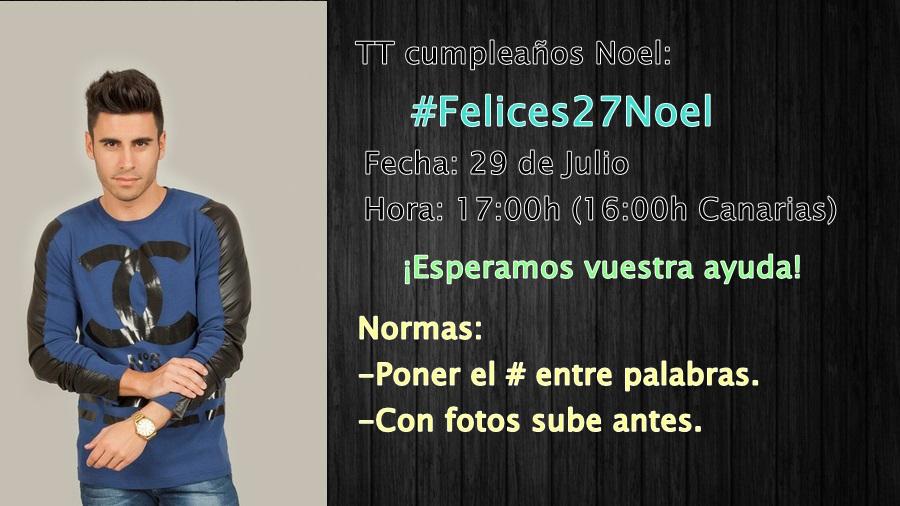 NoelBayarriCFO's tweet photo. PRÓXIMO DÍA 29 DE JULIO LE HAREMOS TT A NOEL CON  #Felices27Noel A LAS 17:00 RT PARA DIFUNDIR! OS ESPERO http://t.co/uxpyNqdnQE