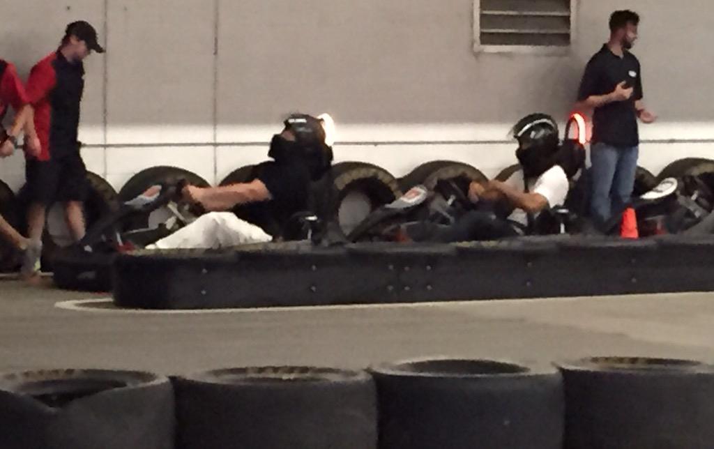 vincentdonofrio's tweet photo. FOUR OF THE SEVEN . #magnificent7 http://t.co/fDzs2qCKCX GO-CART FUN !!!! #martinsensmeier #manuelgarciarulfo #hawke http://t.co/zQlIKy6rJA