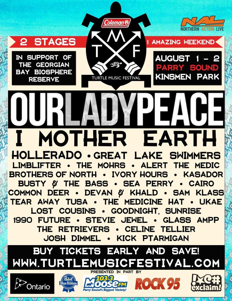 NorthernAction's tweet image. Northern Action Live is extremely happy to be producing @TurtleMusicFest Aug1-2 in #ParrySound turtlemusicfestival.com