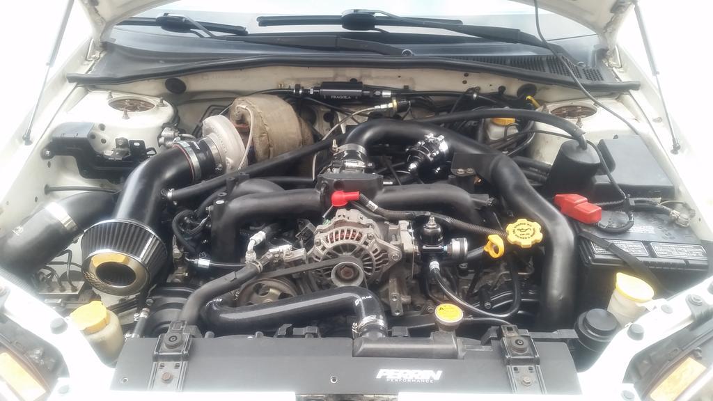 S_May17's tweet photo. Ej207 setup done. #ej207 #borgwarnerturbo #twinscrollrotated #tial #aps #crawford #sti #subaruporn #builtnotbought http://t.co/1TpwaYaPrf