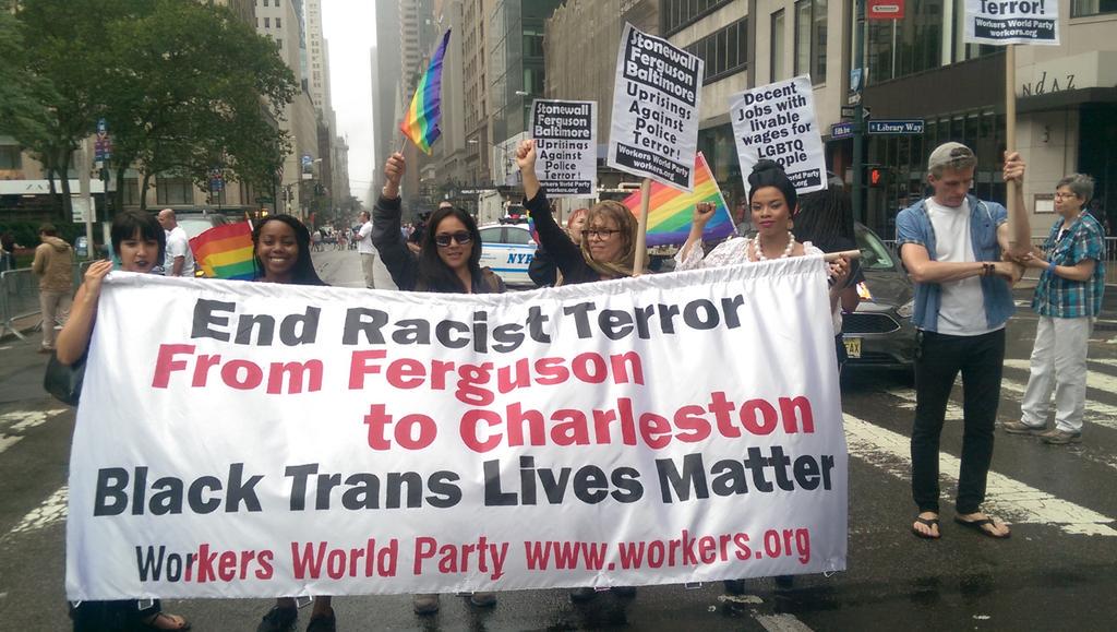 colinpashley's tweet photo. Racial justice must be an lgbtq issue! #NotTooProudToFight #NYCPride2015 http://t.co/R59ibwWDtc