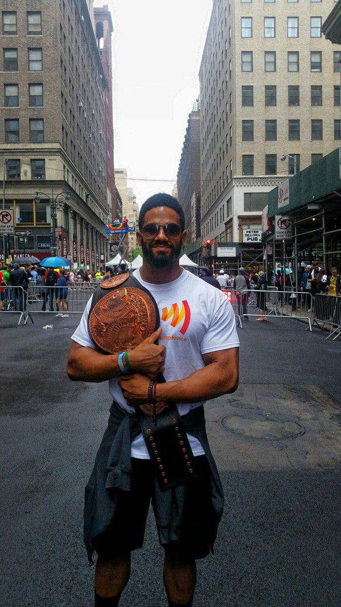 realfredrosser's tweet photo. #HappyPride #LoveWins #NYCPride2015 Out here reppin for #PrimeTimePlayers #KnowYourself #KnowYourWorth! @WWE @glaad http://t.co/NU1vhDe9gA