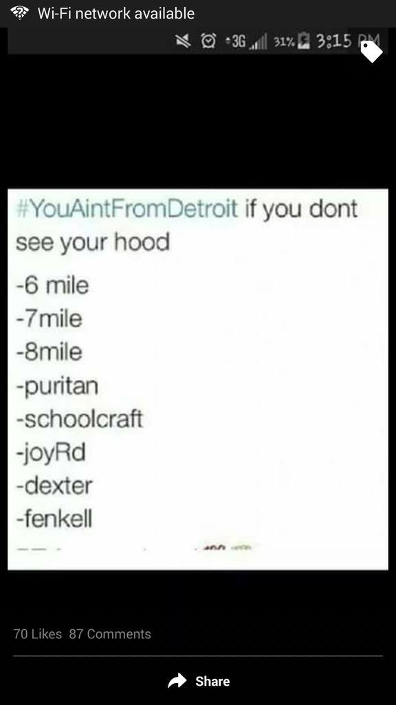 FallenDeRose's tweet image. If your from Detroit