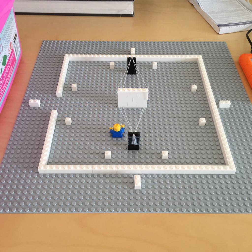 ahreelee's tweet image. I made a #Lego #prototype of @asianartmuseum Samsung Hall to see how my #ArtistDrawingClub installation will work