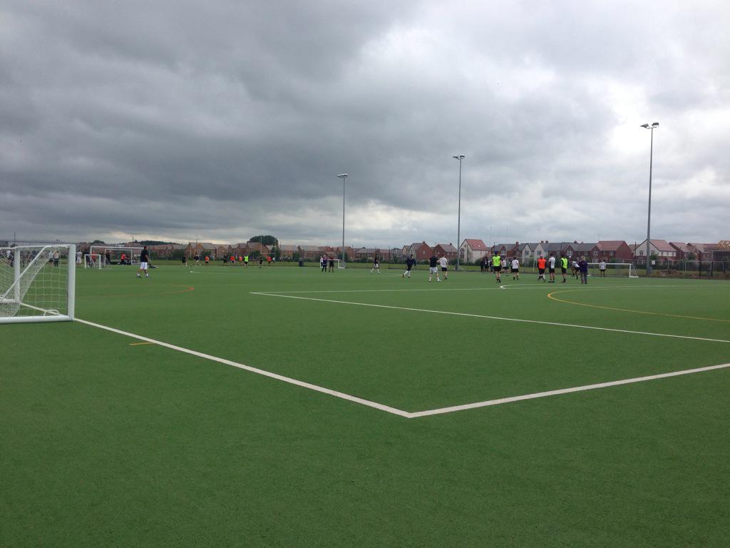 MDFCharity's tweet photo. The dark clouds couldn't stop us! The football has started! It's still not too late to come and watch! http://t.co/xDbp2HUWzW
