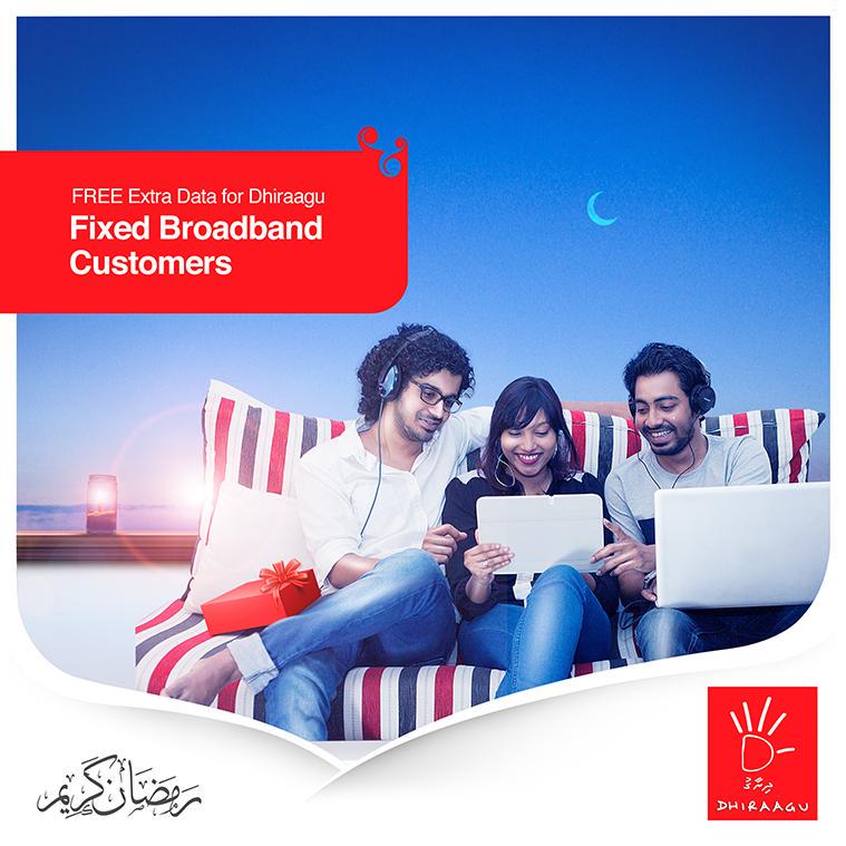 Dhiraagu's tweet photo. This #Ramadan get 50% #Extra #FREE #DataAllowance on your Dhiraagu #FixedBroadband! #Fibre #UltraFast #ADSL http://t.co/aTiYcSDGRZ
